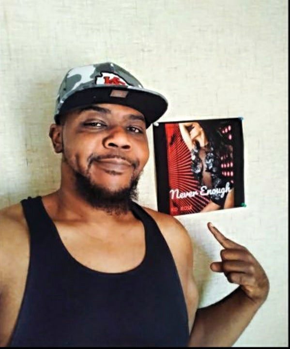 North Carolina RAPPER Big Sin with his "NEVER ENOUGH" 8 X 10 poster
