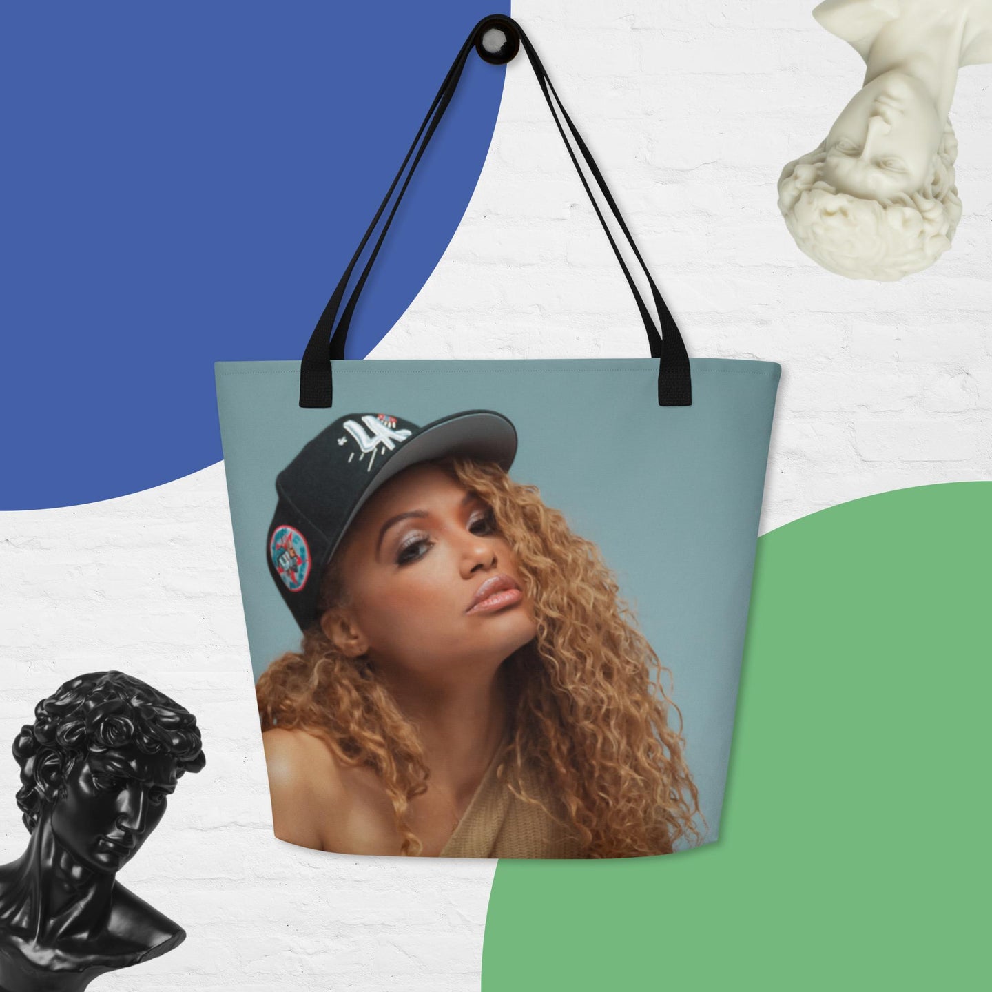 SHE CAPPIN Large Tote Bag